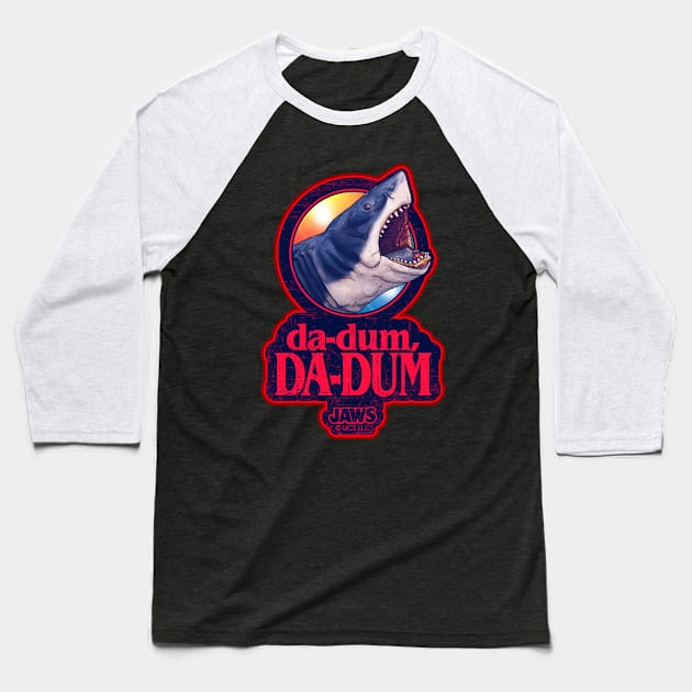 Jaws, movie quote, da-dum, da-dum Baseball T-Shirt by HEJK81